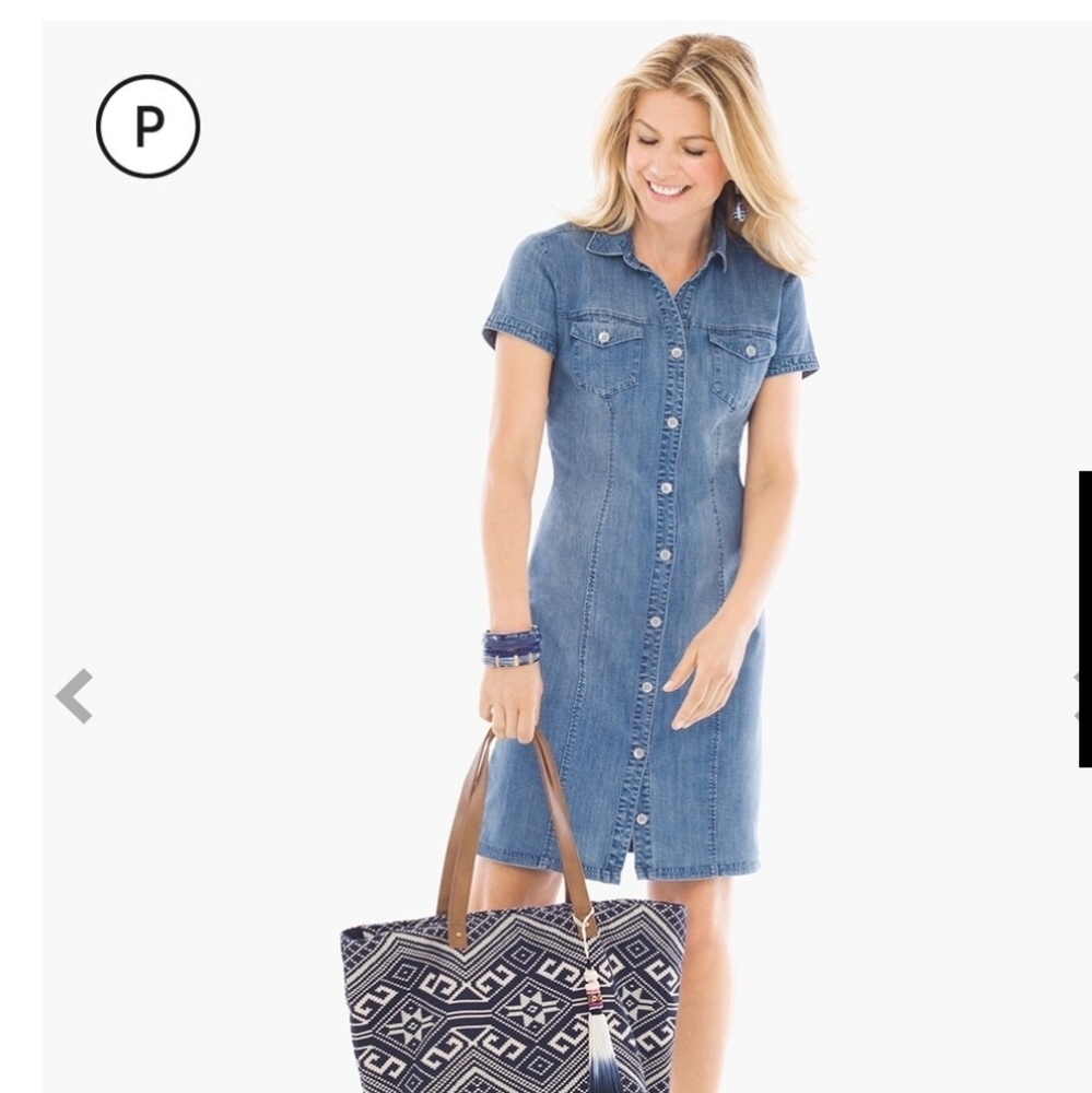 NWT Chicos Denim Dress